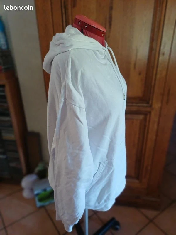 Unisex white hoodie – photo 8